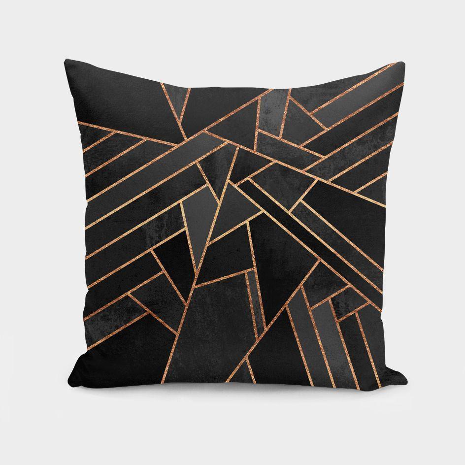 Black Night Cushion/Pillow
