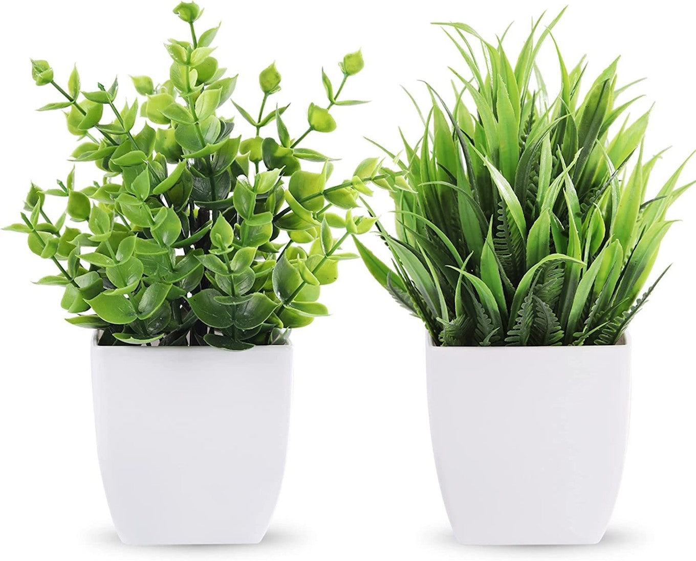 Artificial Potted Plants, 2 Pack (Set 0F 2), multi-colour